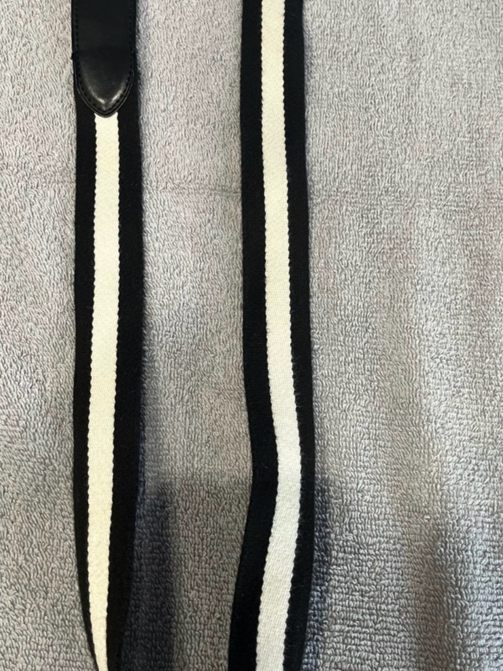 Polo by Ralph Lauren Black and White‎ Belt with Brass Buckle Leather classic - Picture 5 of 8